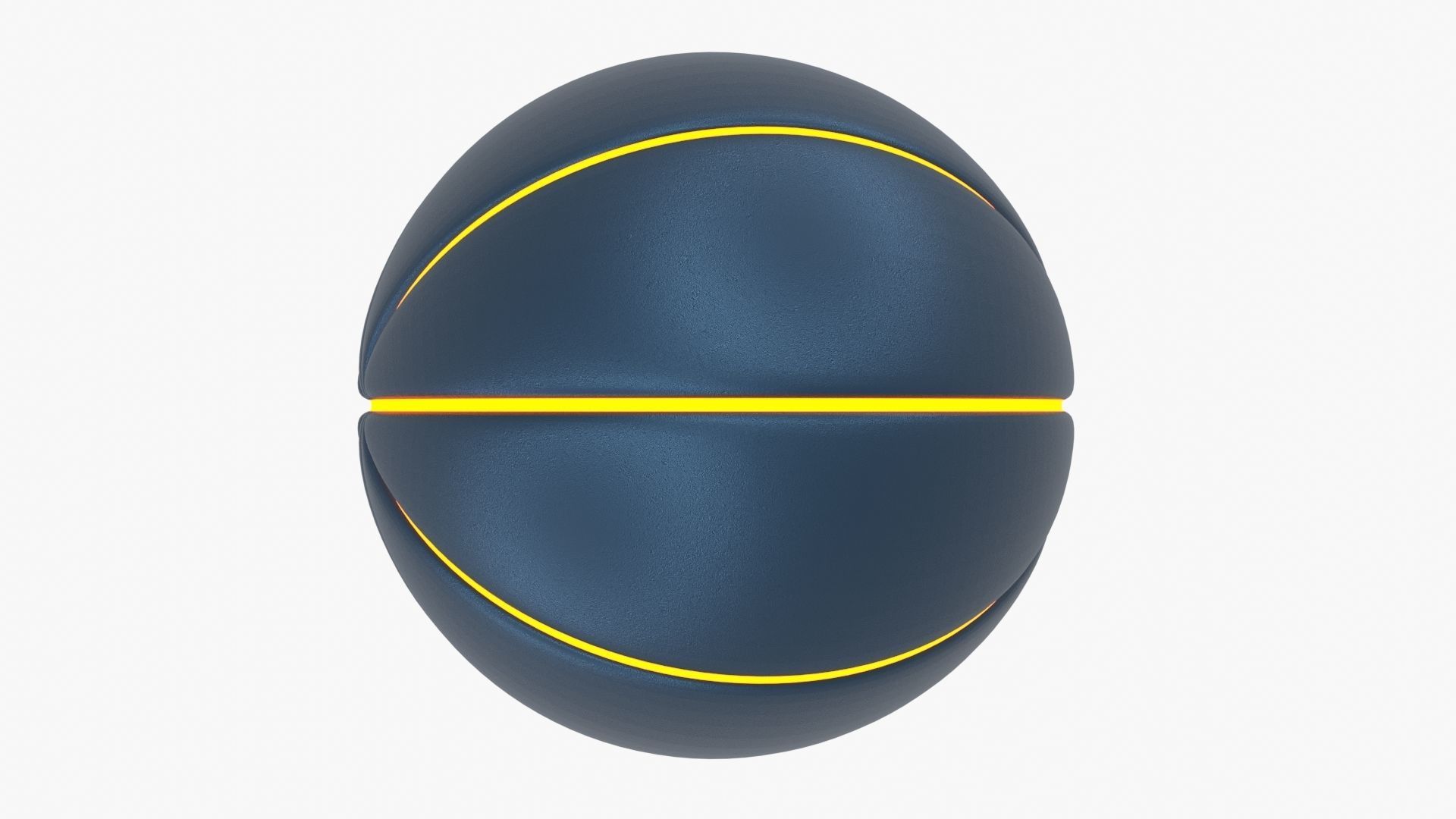 BasketBall rugby ball 3D model_3