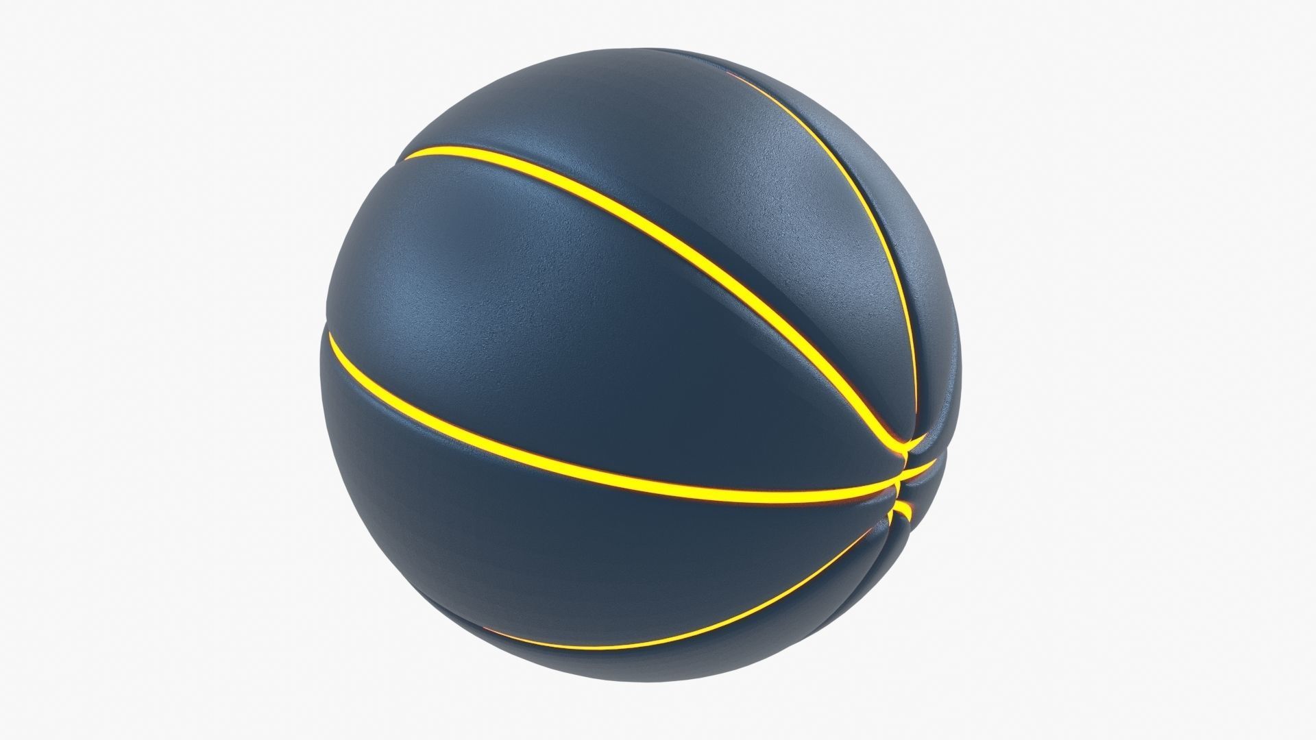 BasketBall rugby ball 3D model_2