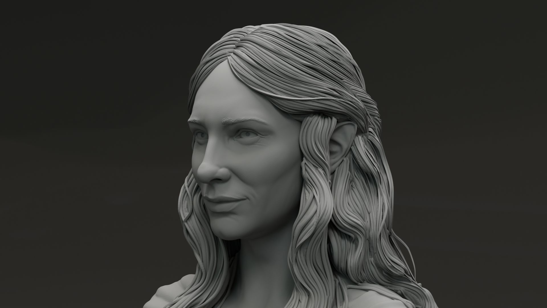Cate Blanchet - Galadriel - The Lord Of The RIngs 3D print model_9