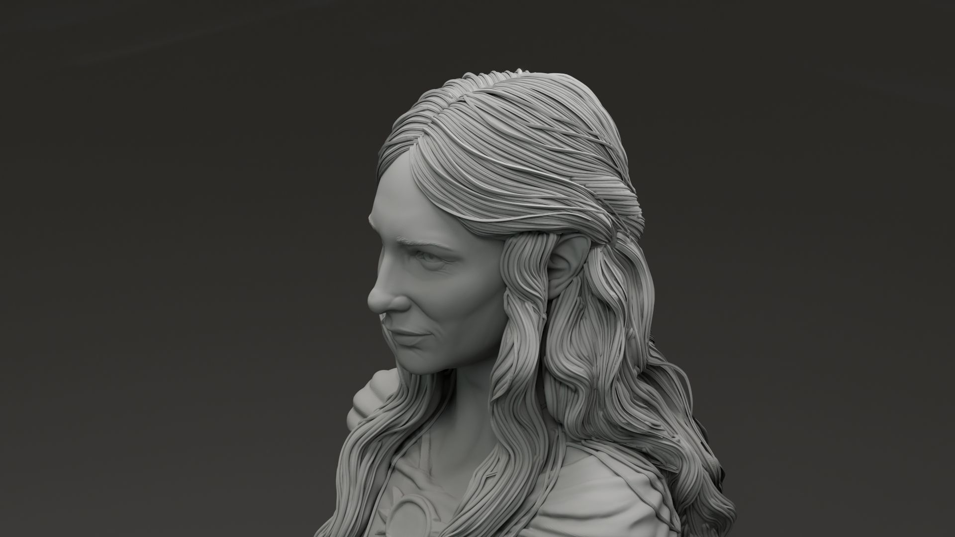 Cate Blanchet - Galadriel - The Lord Of The RIngs 3D print model_8