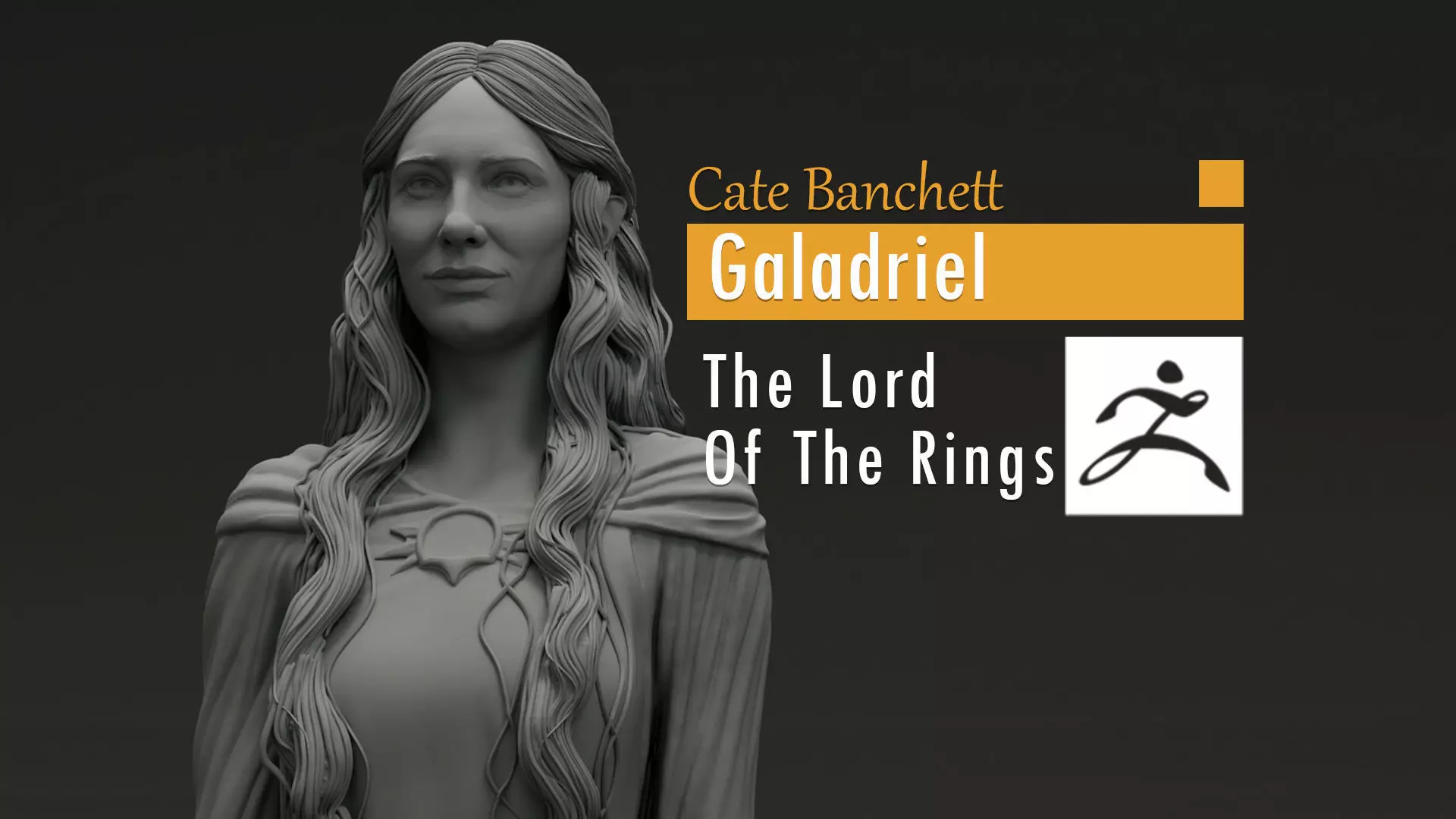 Cate Blanchet - Galadriel - The Lord Of The RIngs 3D print model_0