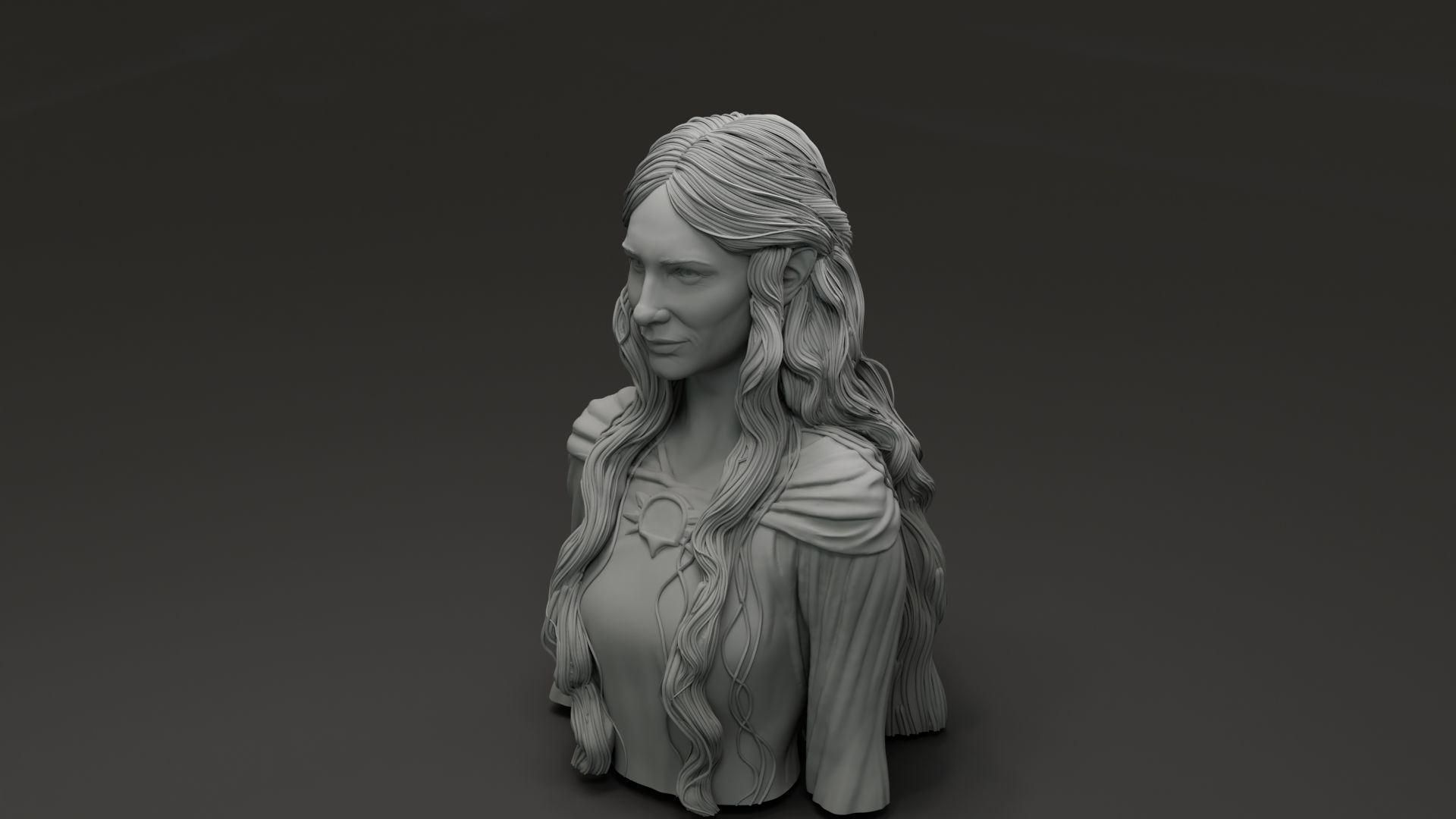 Cate Blanchet - Galadriel - The Lord Of The RIngs 3D print model_4