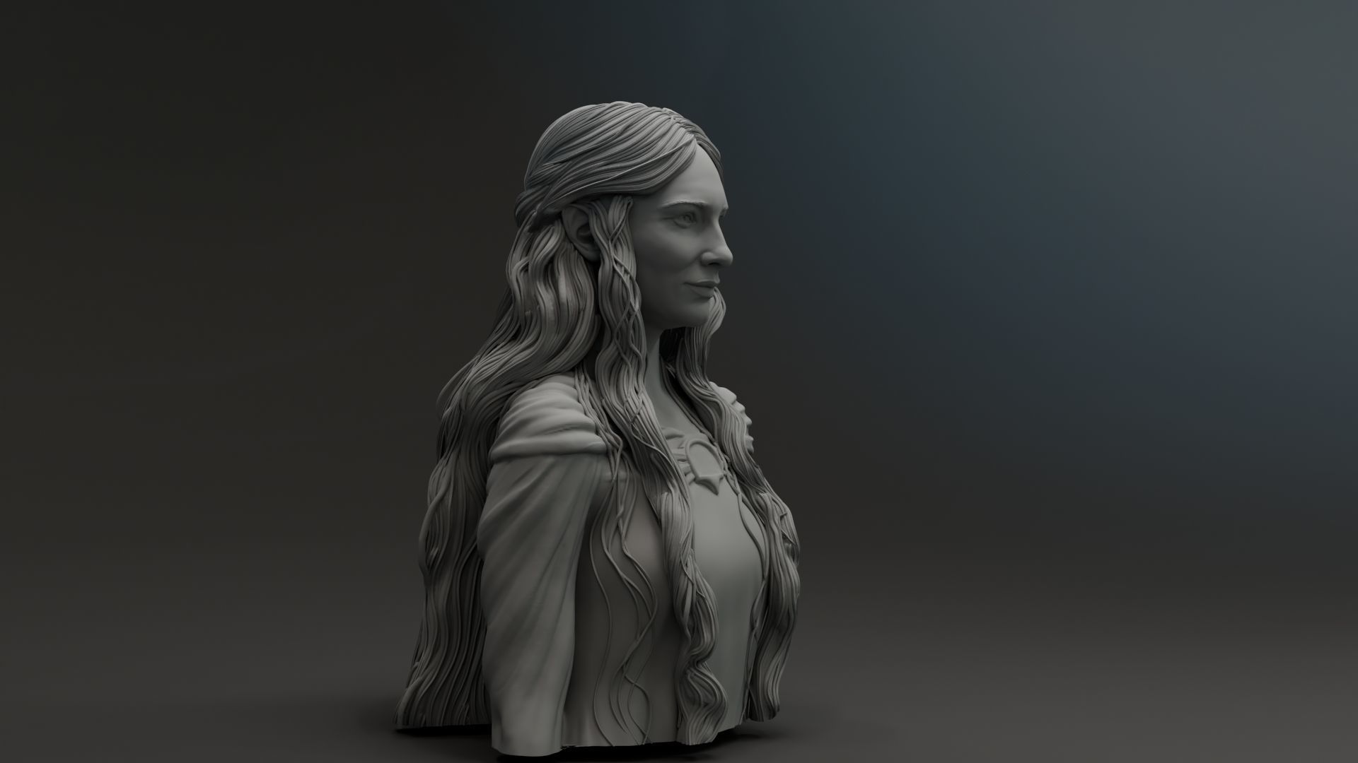 Cate Blanchet - Galadriel - The Lord Of The RIngs 3D print model_2