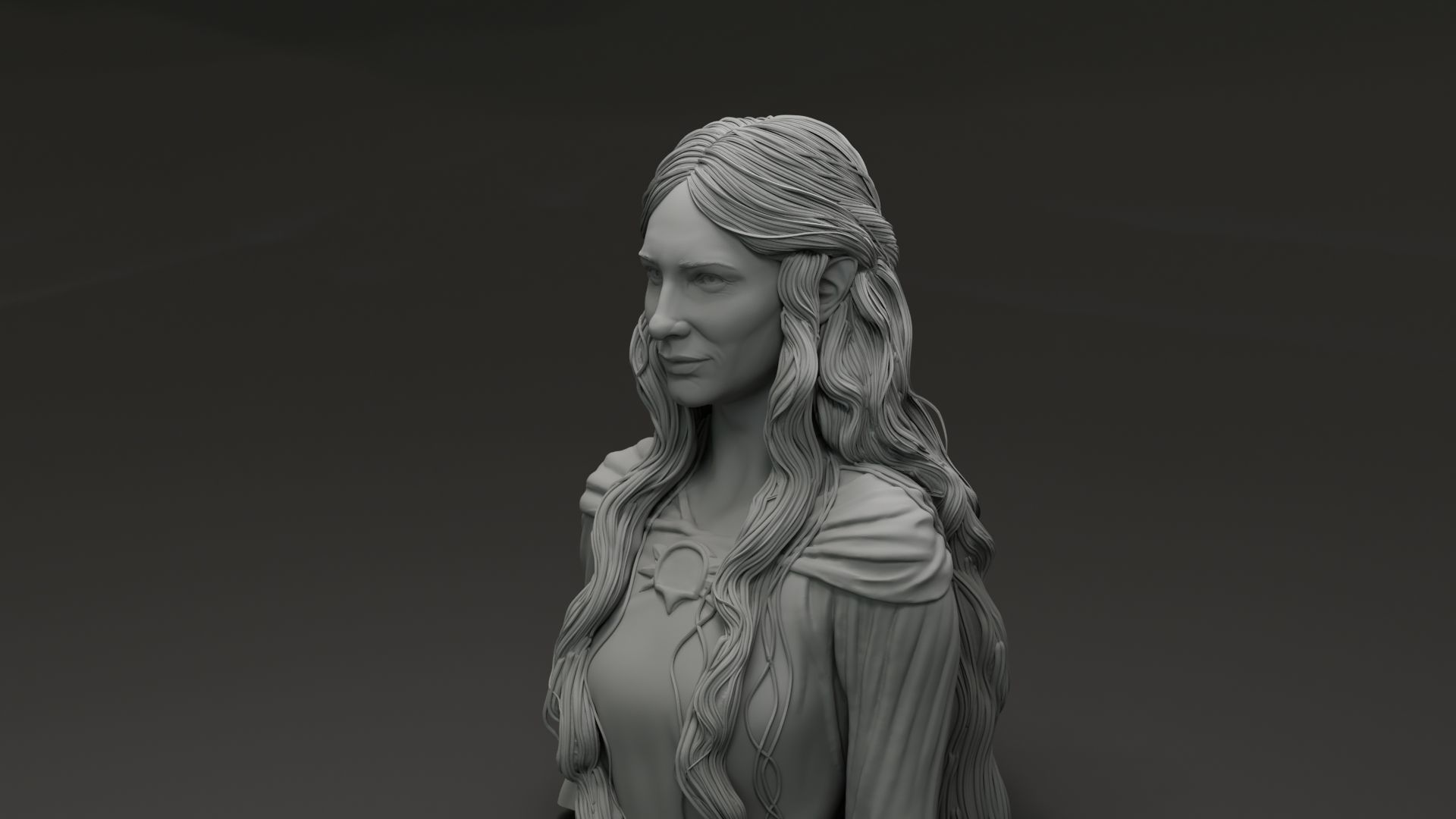 Cate Blanchet - Galadriel - The Lord Of The RIngs 3D print model_15