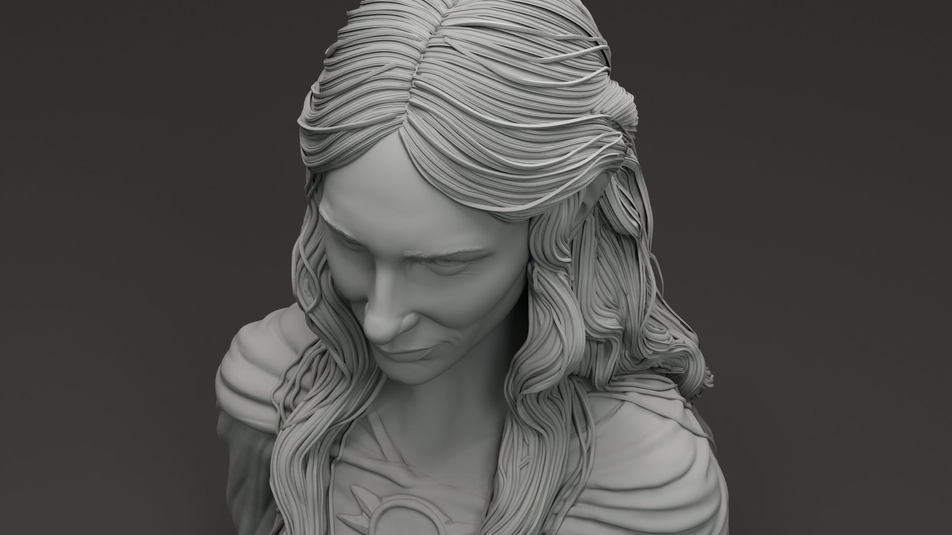 Cate Blanchet - Galadriel - The Lord Of The RIngs 3D print model_14