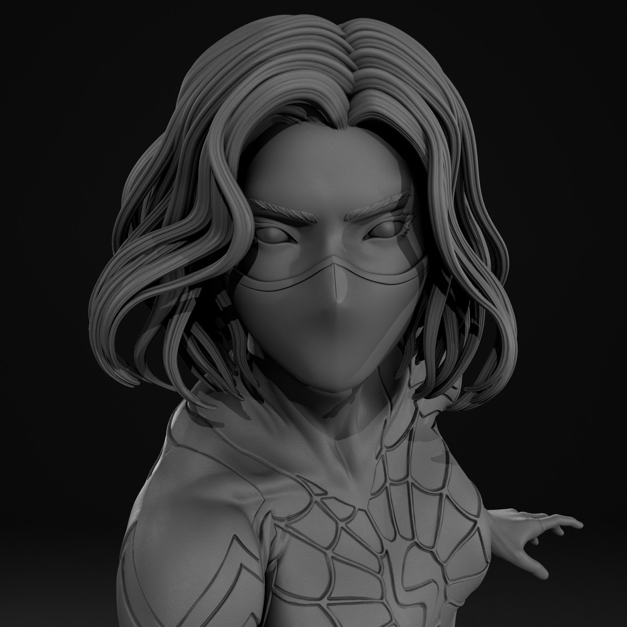 Silk - Spider Man 3D print model_11