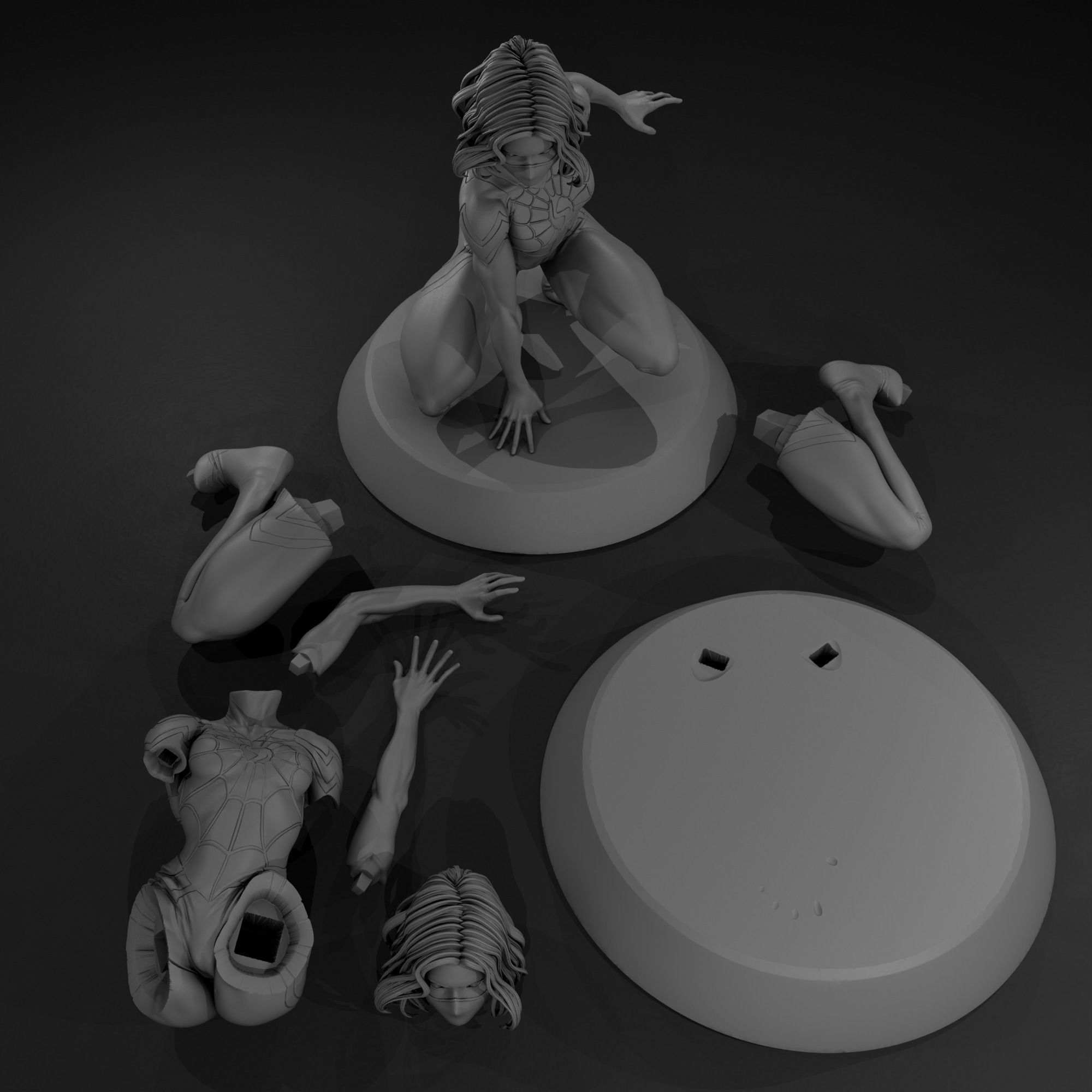 Silk - Spider Man 3D print model_12