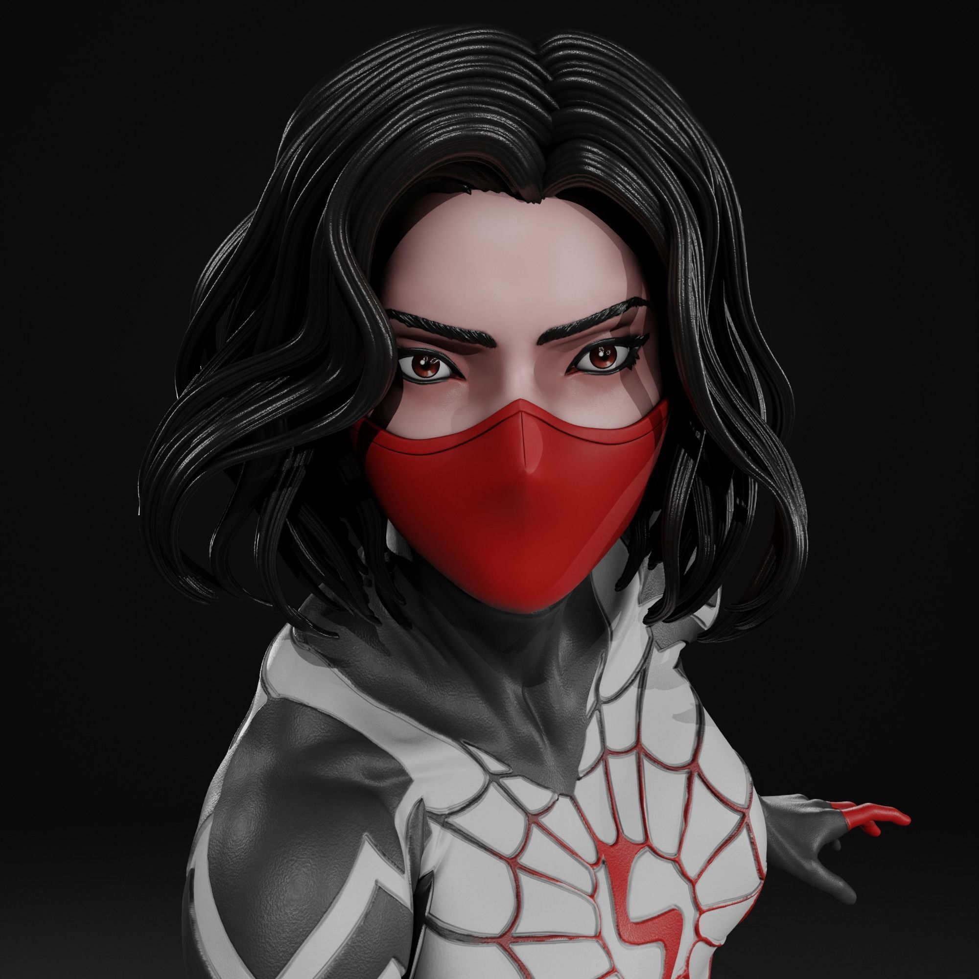 Silk - Spider Man 3D print model_1