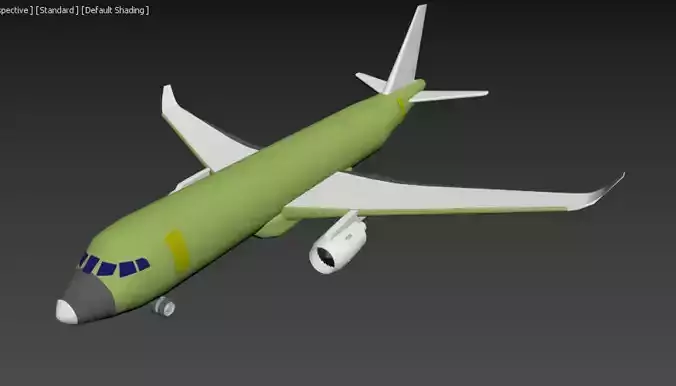 A320-200 boeing Low-poly 3D model