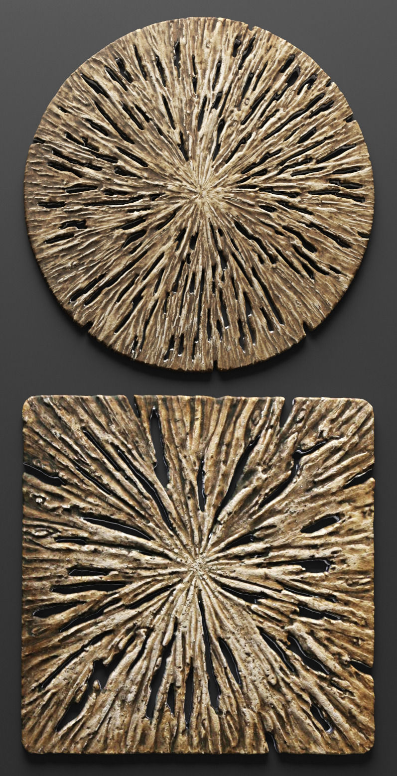 Rotten Wood Wall Art - Set  3D model_4