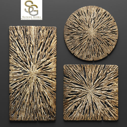 Rotten Wood Wall Art - Set  3D model