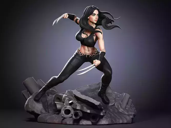 X-23 character 3D print model