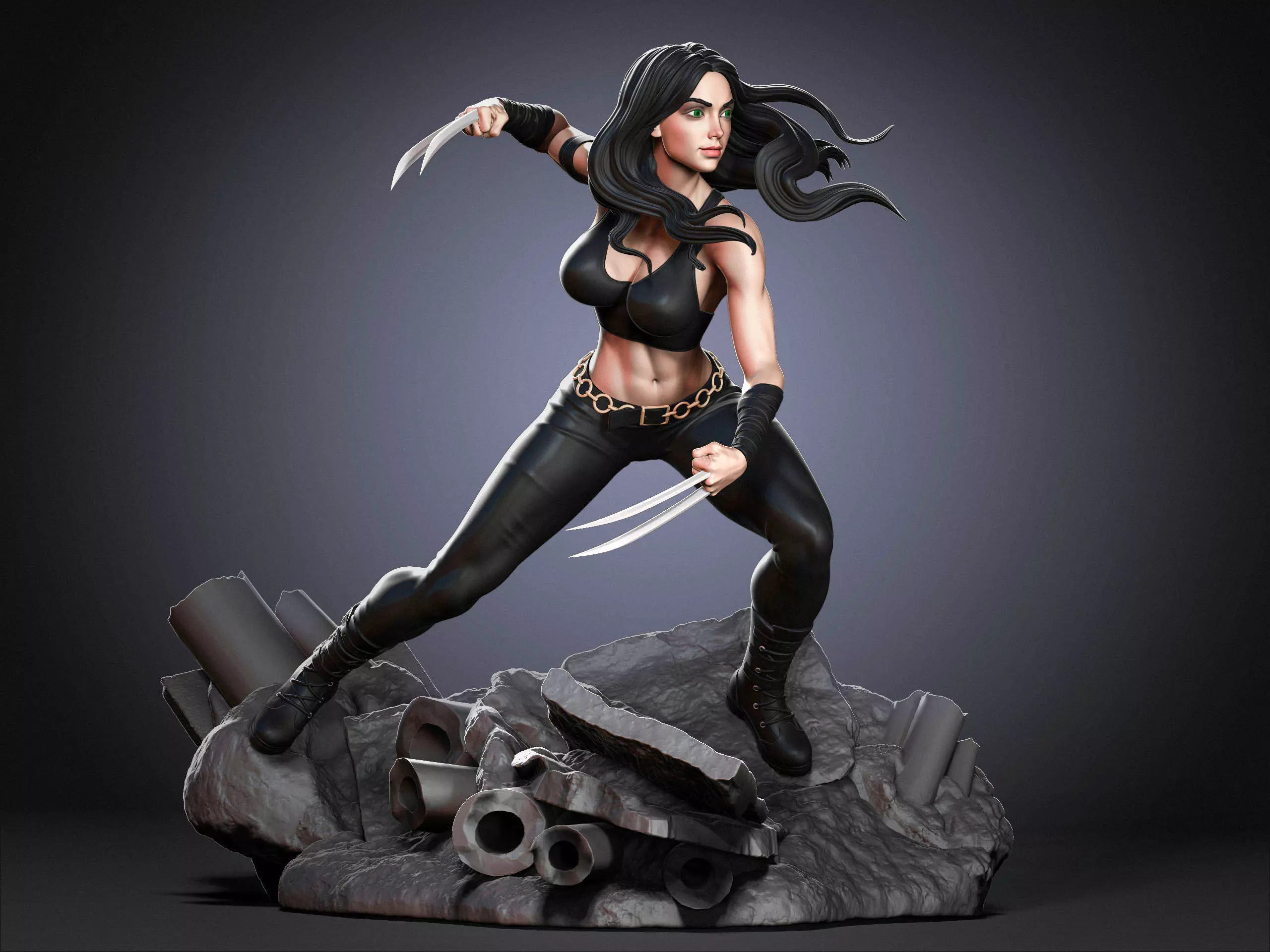 X-23 character 3D print model_0