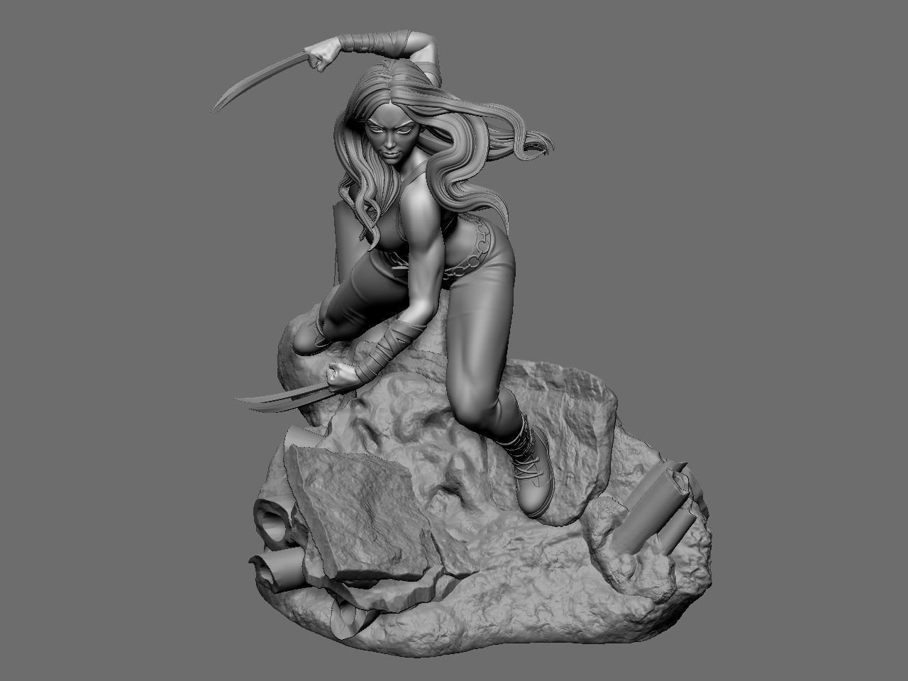 X-23 character 3D print model_62