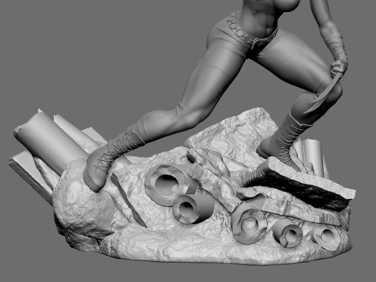 X-23 character 3D print model_36