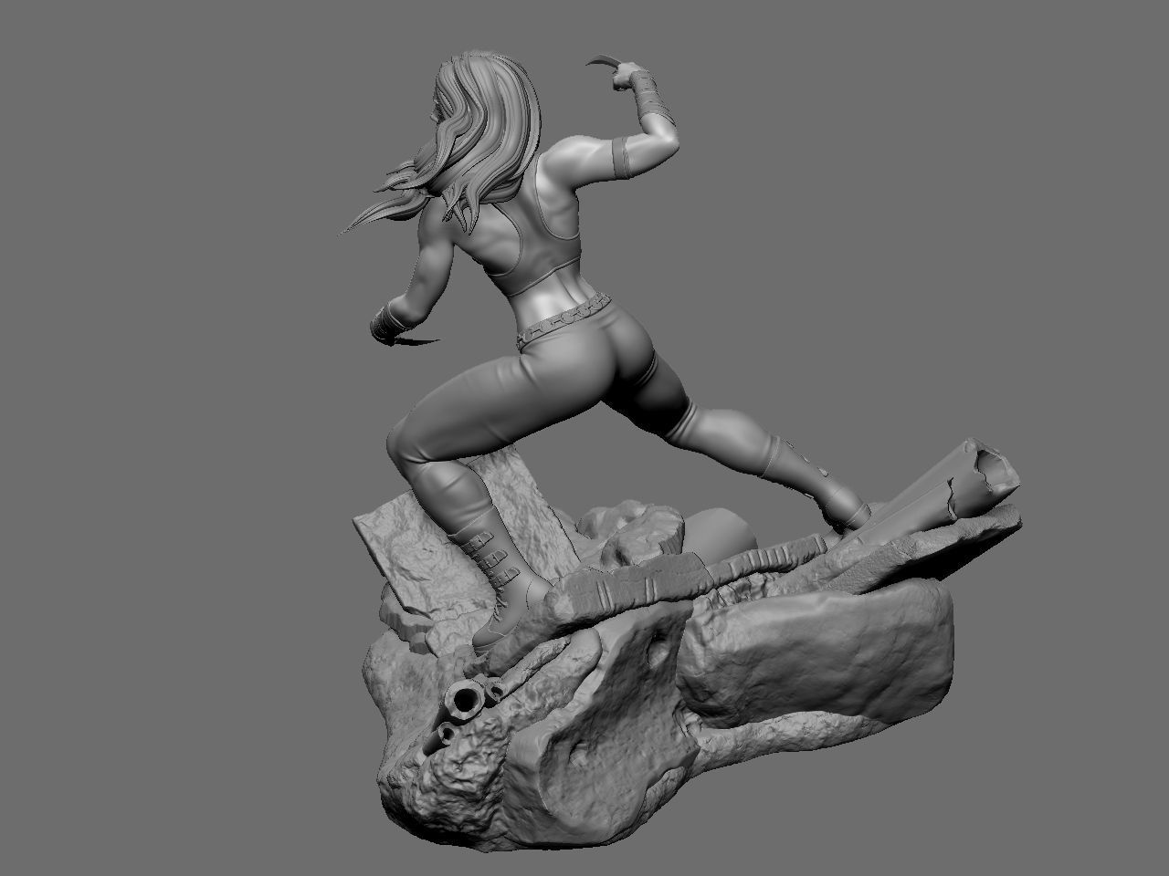 X-23 character 3D print model_58