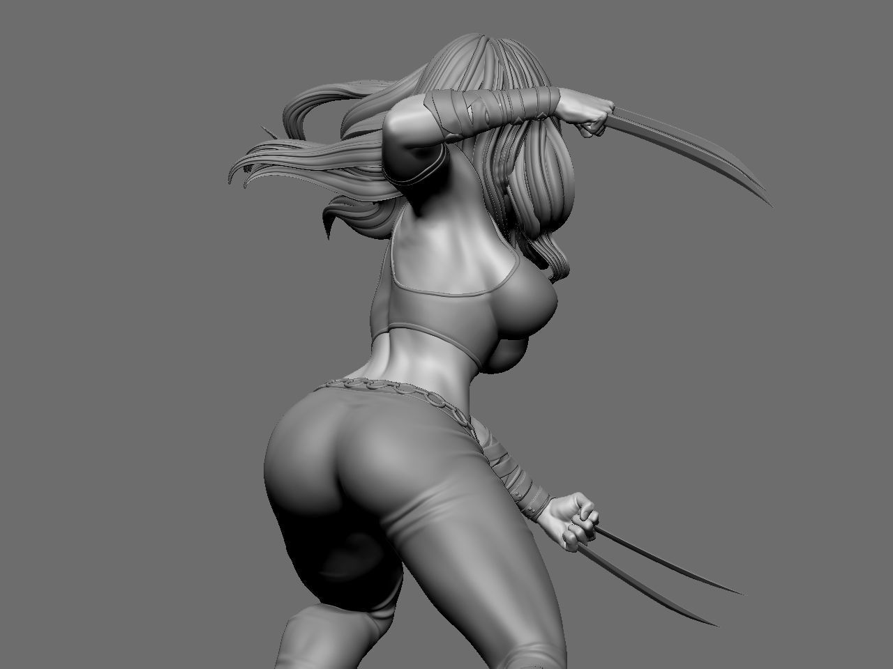 X-23 character 3D print model_24