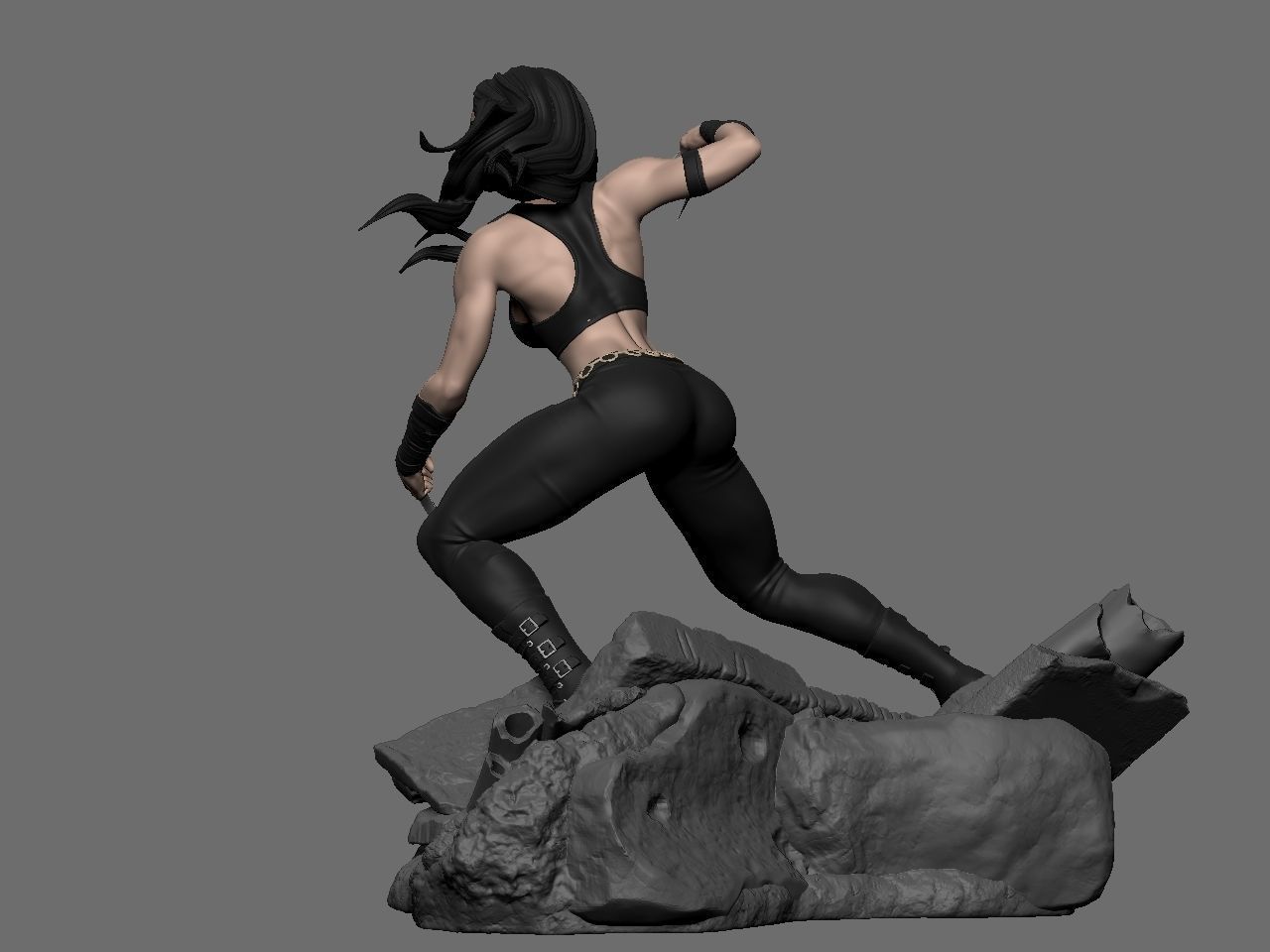 X-23 character 3D print model_11