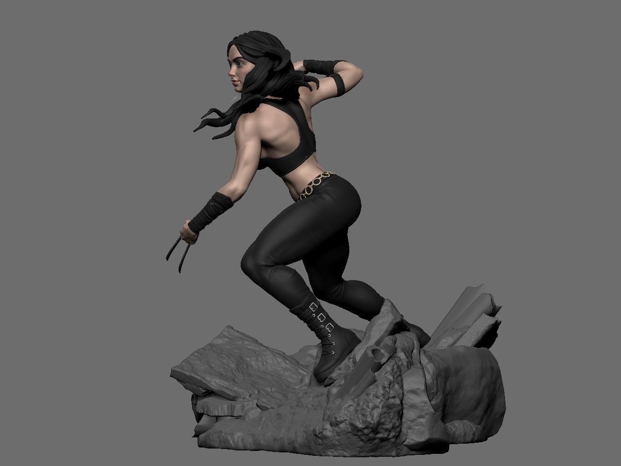 X-23 character 3D print model_13