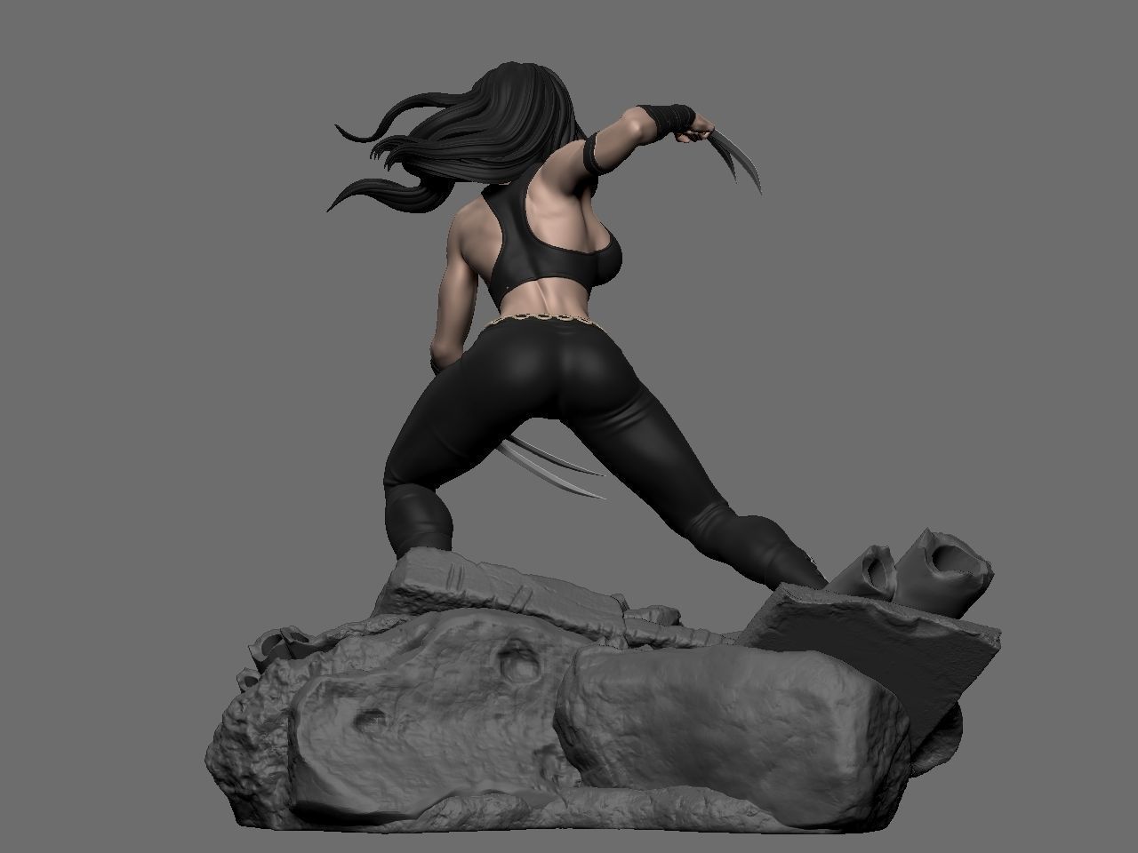 X-23 character 3D print model_9