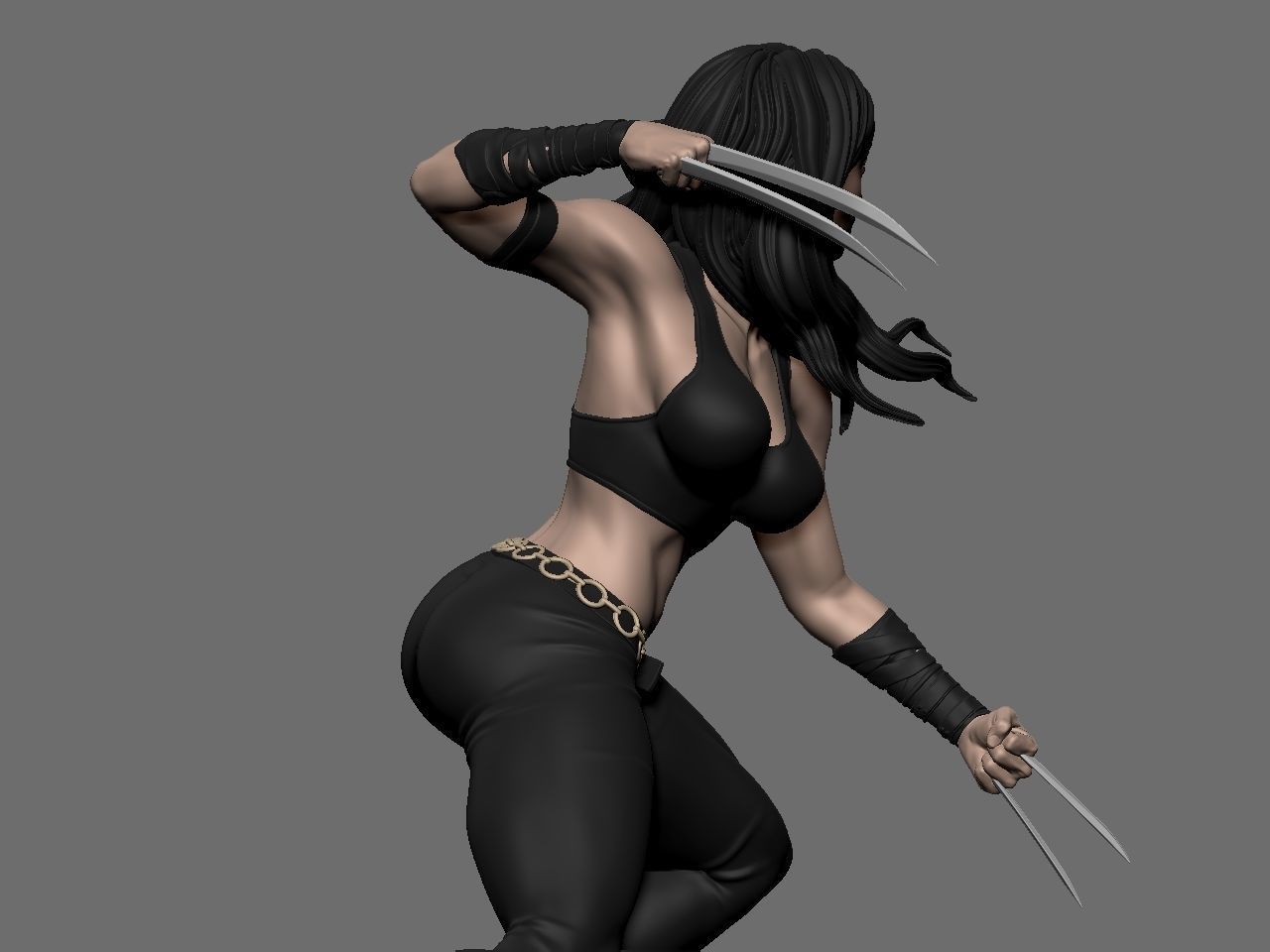 X-23 character 3D print model_21