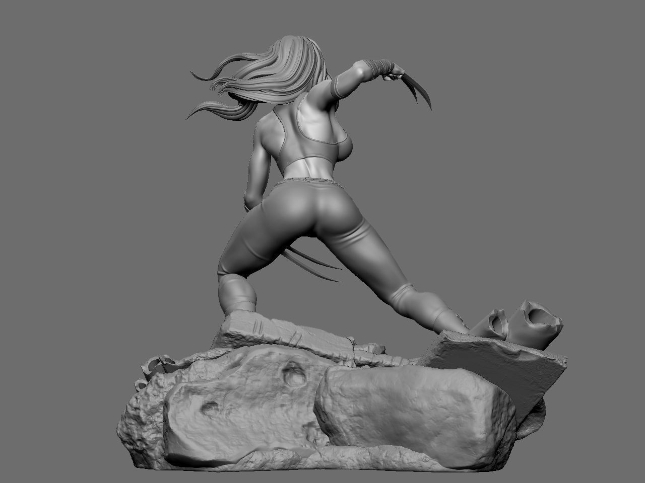 X-23 character 3D print model_10