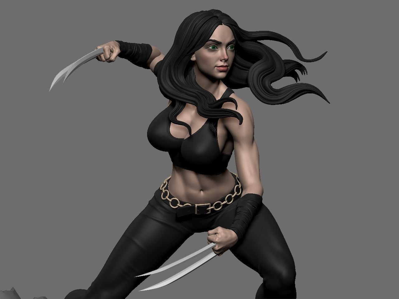 X-23 character 3D print model_17