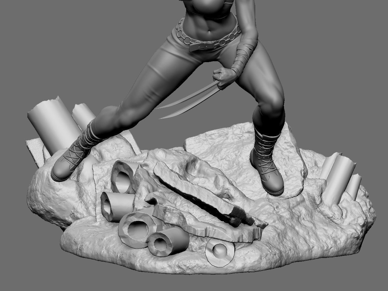 X-23 character 3D print model_34