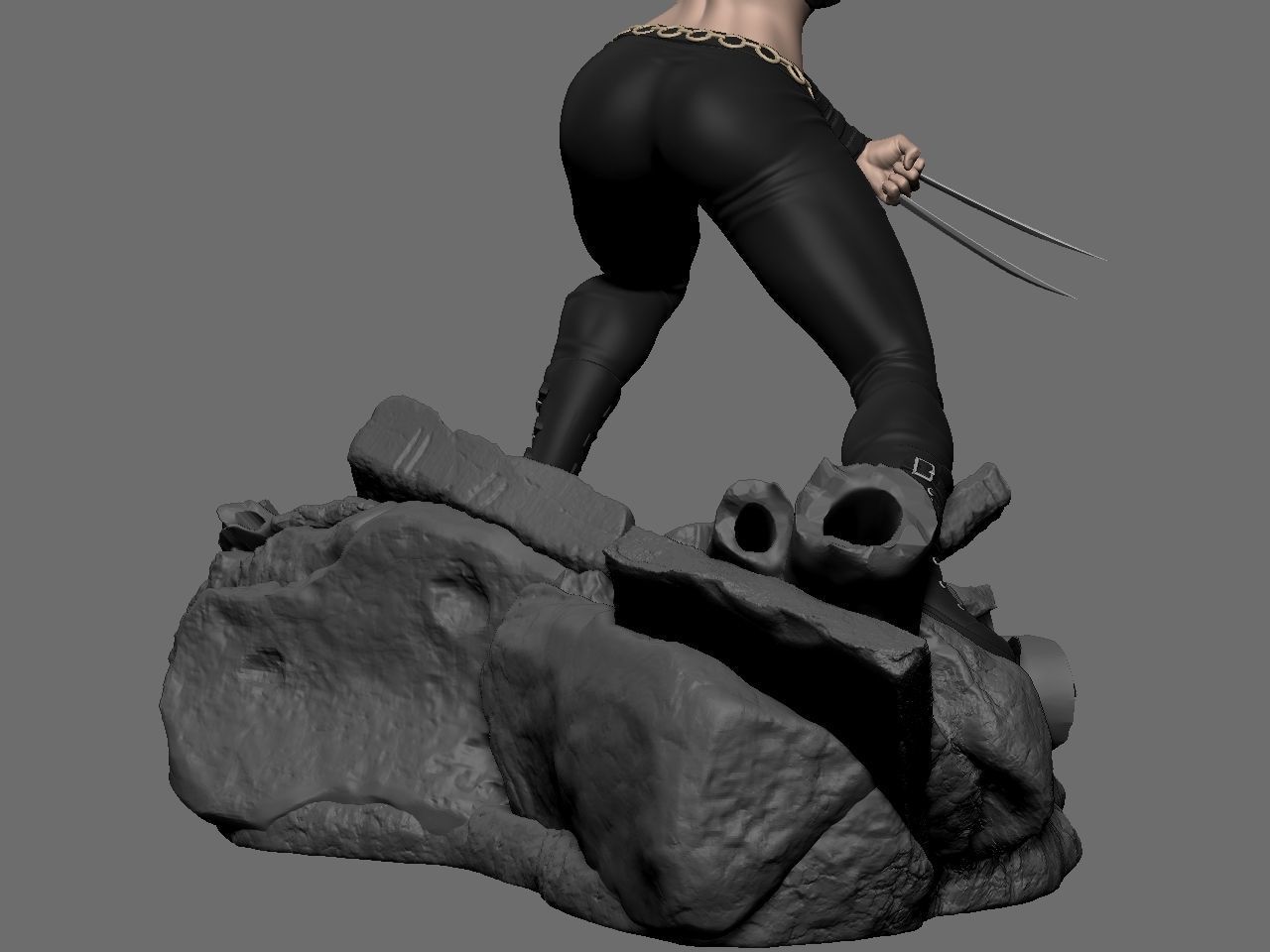X-23 character 3D print model_39