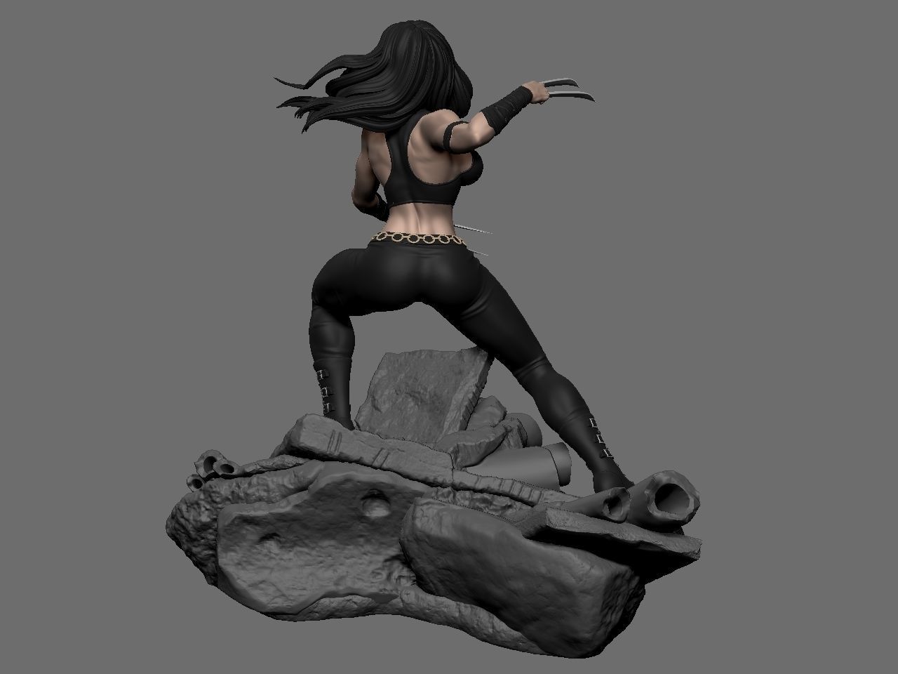 X-23 character 3D print model_55