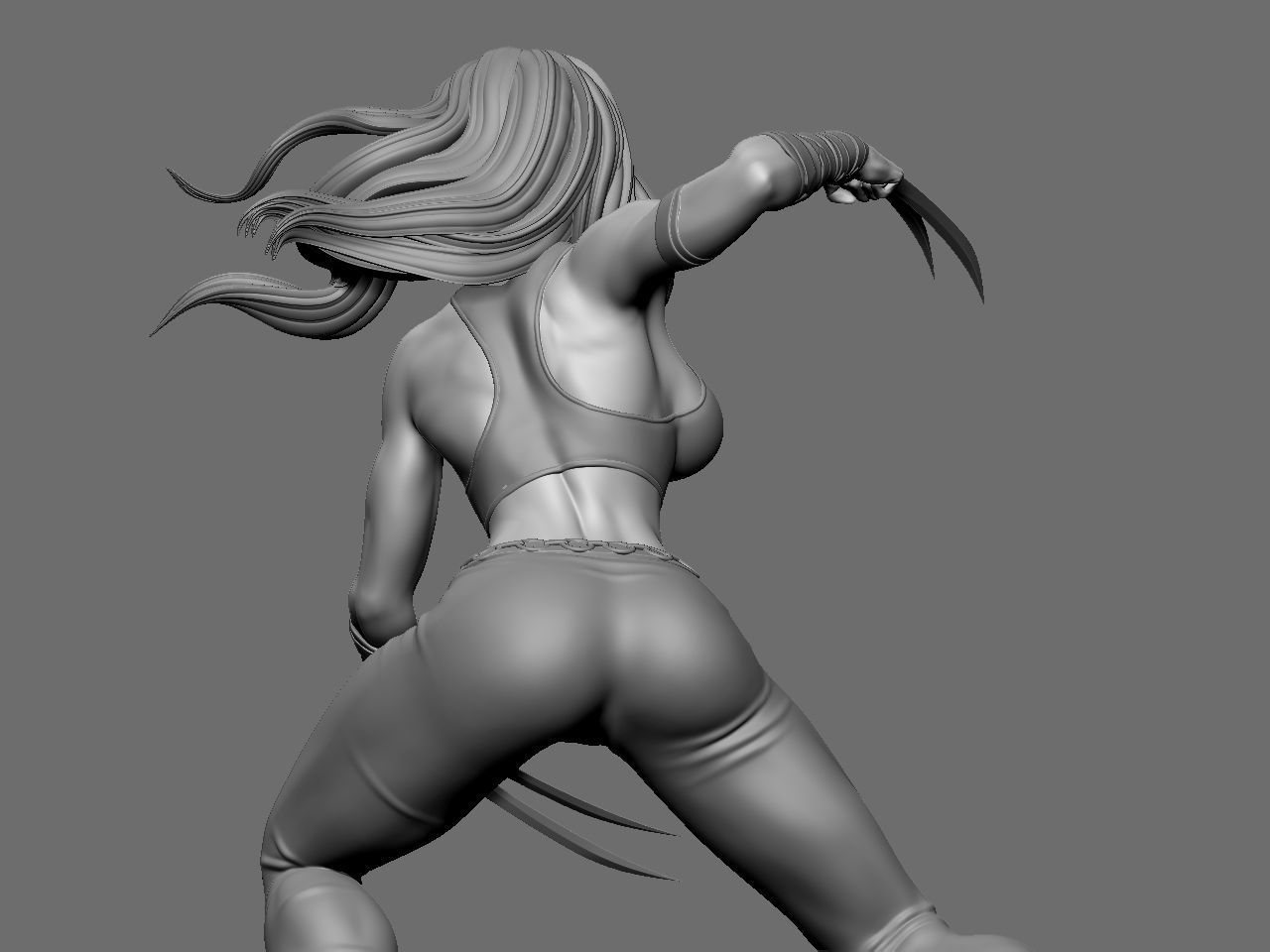 X-23 character 3D print model_26