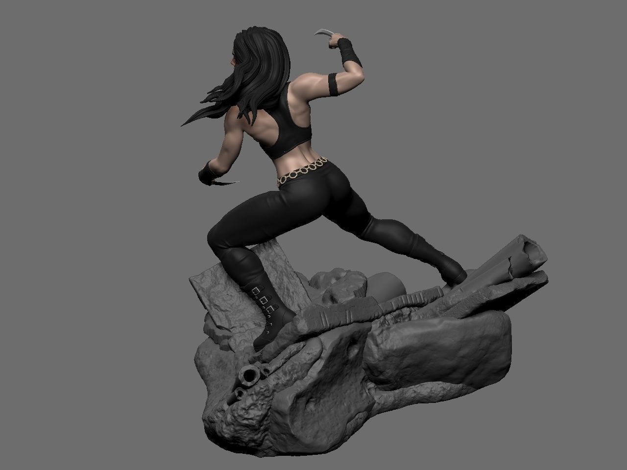 X-23 character 3D print model_57