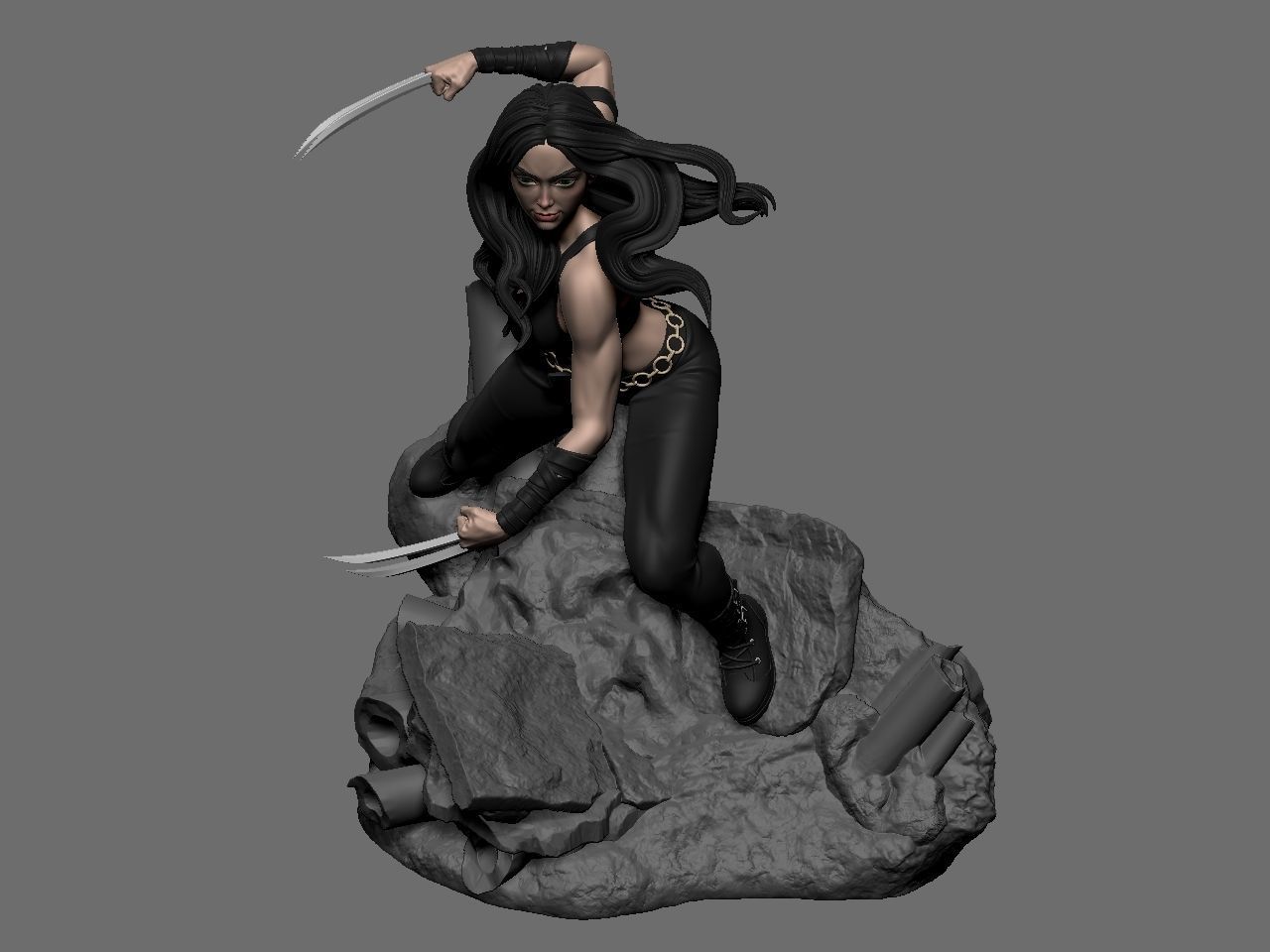 X-23 character 3D print model_61