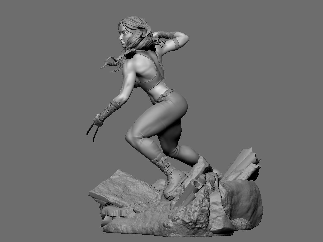 X-23 character 3D print model_14