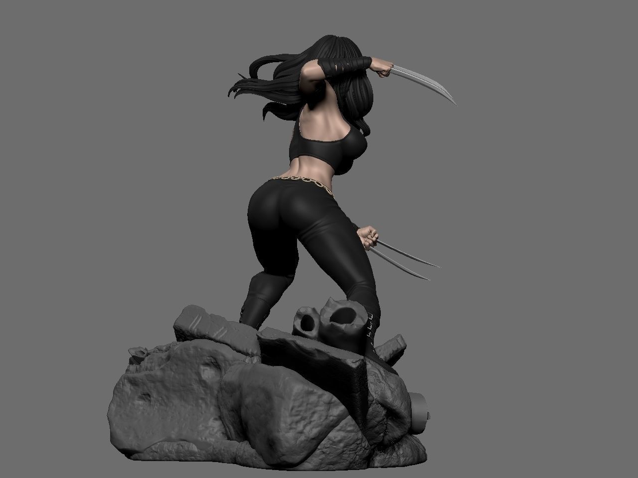X-23 character 3D print model_7