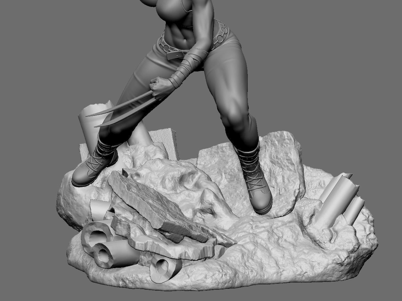 X-23 character 3D print model_46