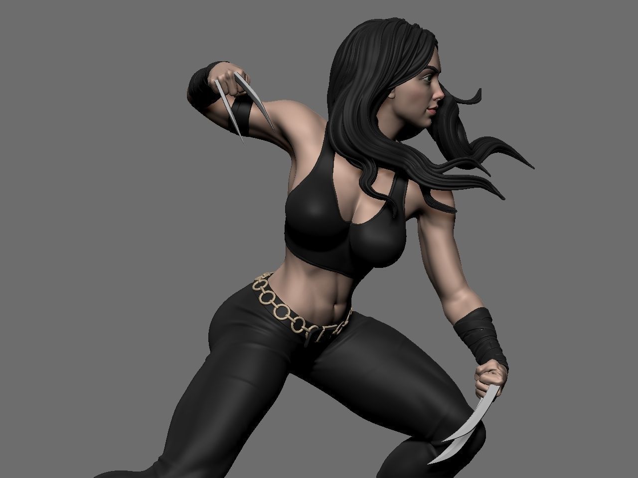 X-23 character 3D print model_19