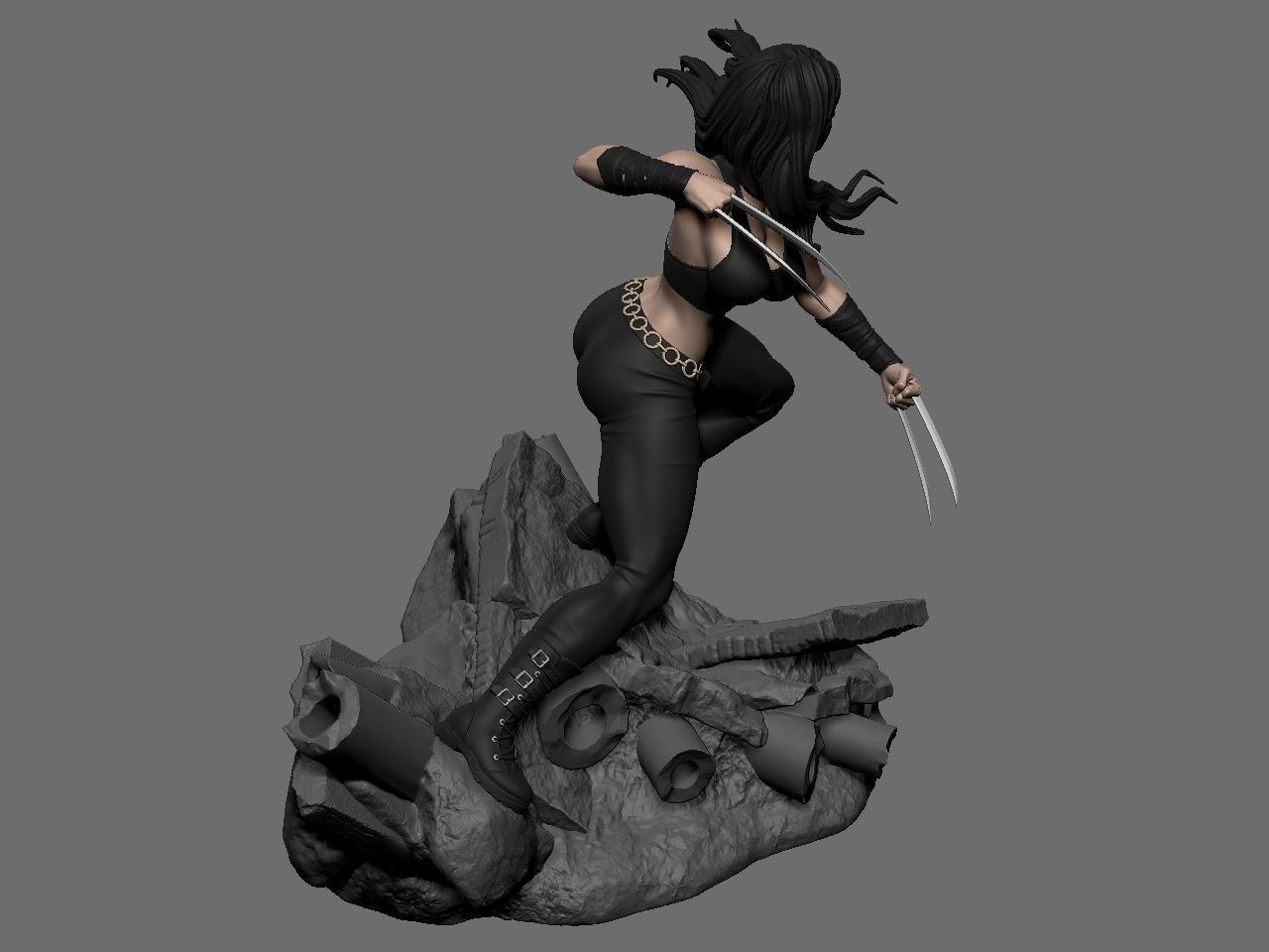 X-23 character 3D print model_51