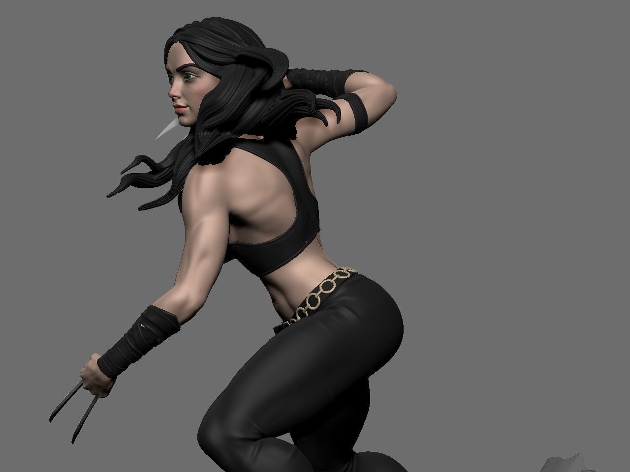 X-23 character 3D print model_29