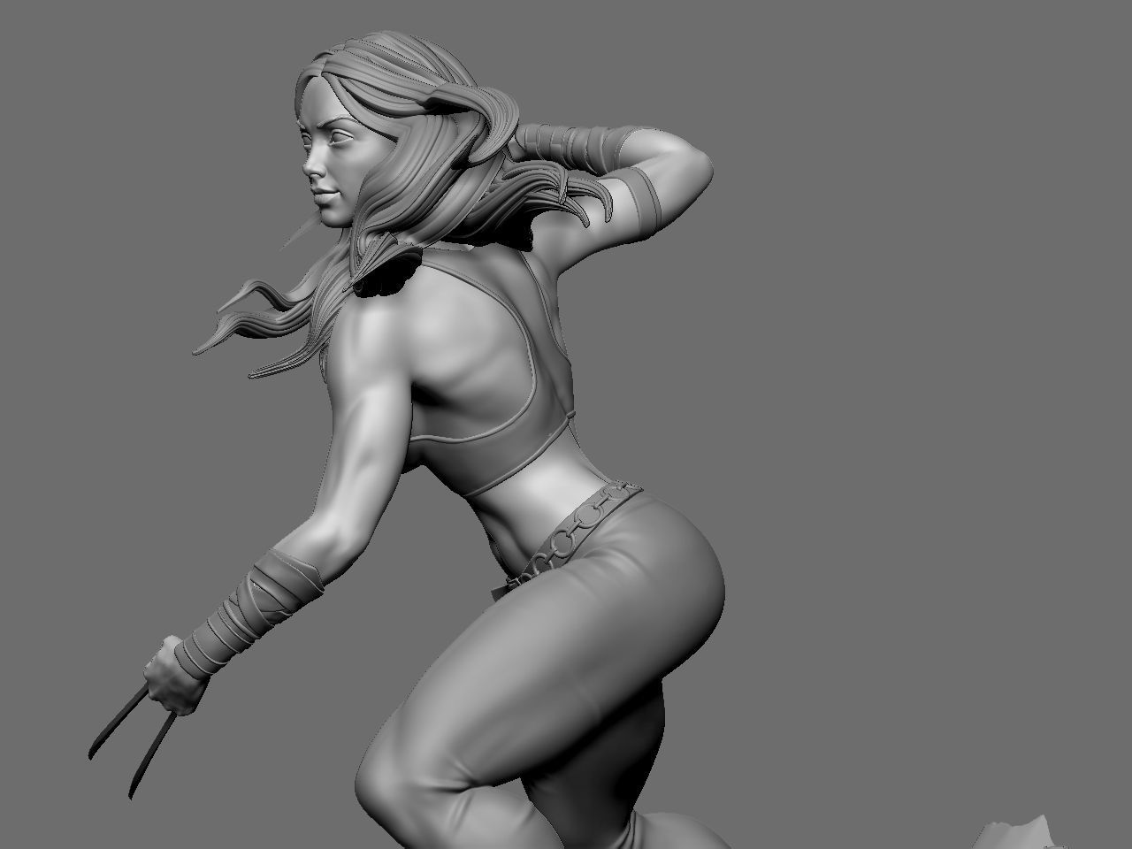 X-23 character 3D print model_30