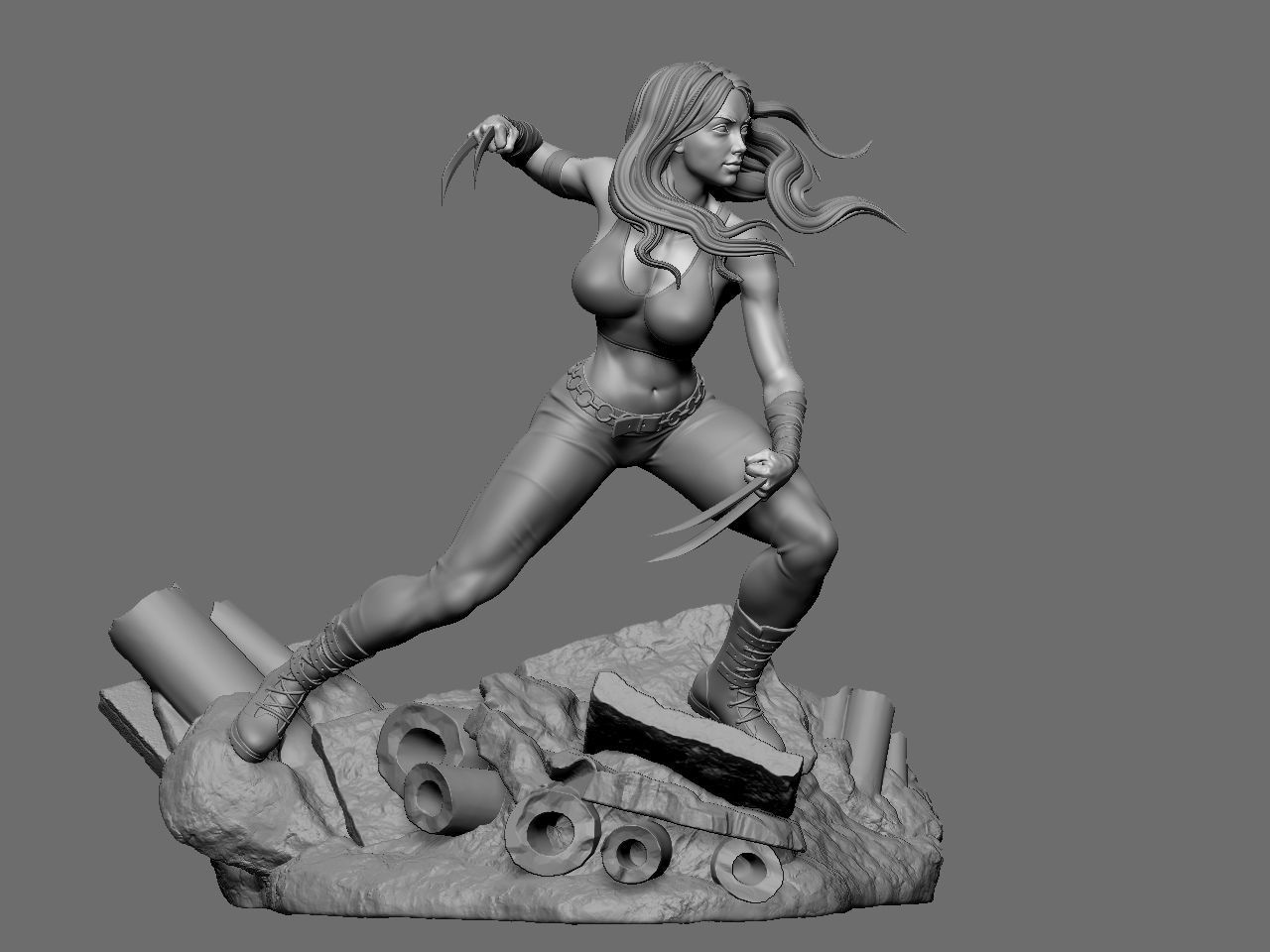 X-23 character 3D print model_4