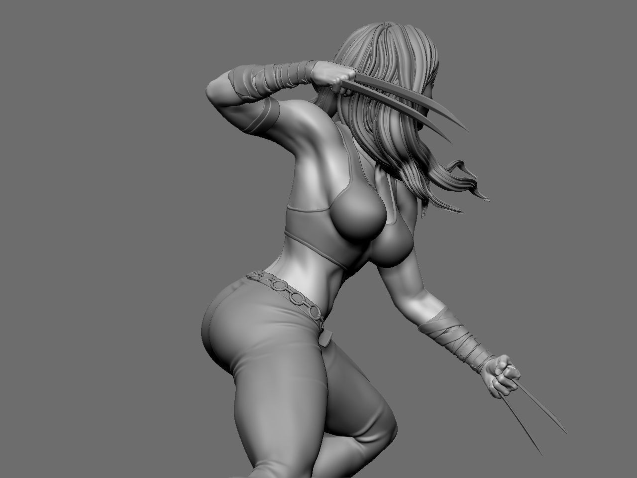 X-23 character 3D print model_22