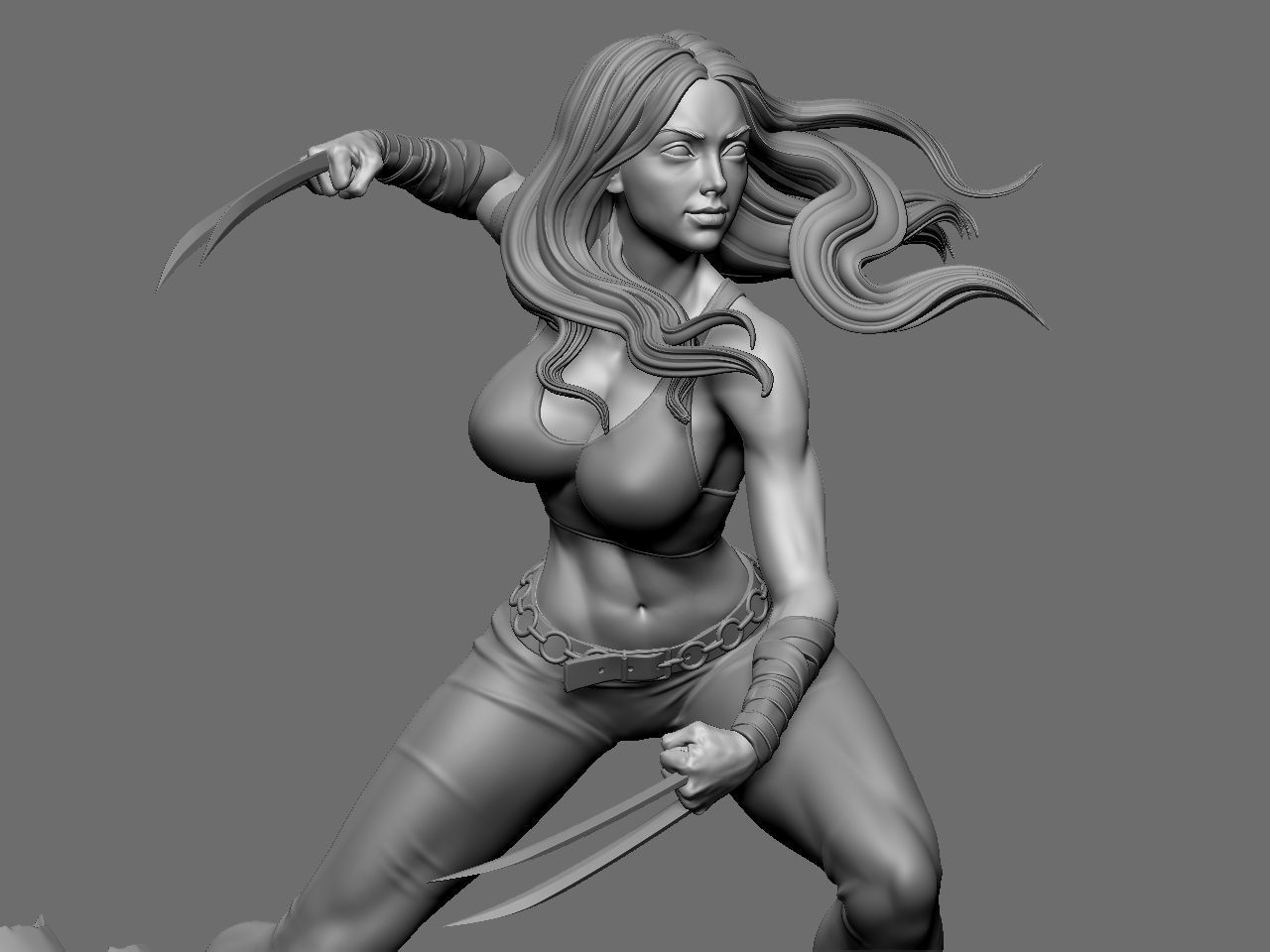 X-23 character 3D print model_18