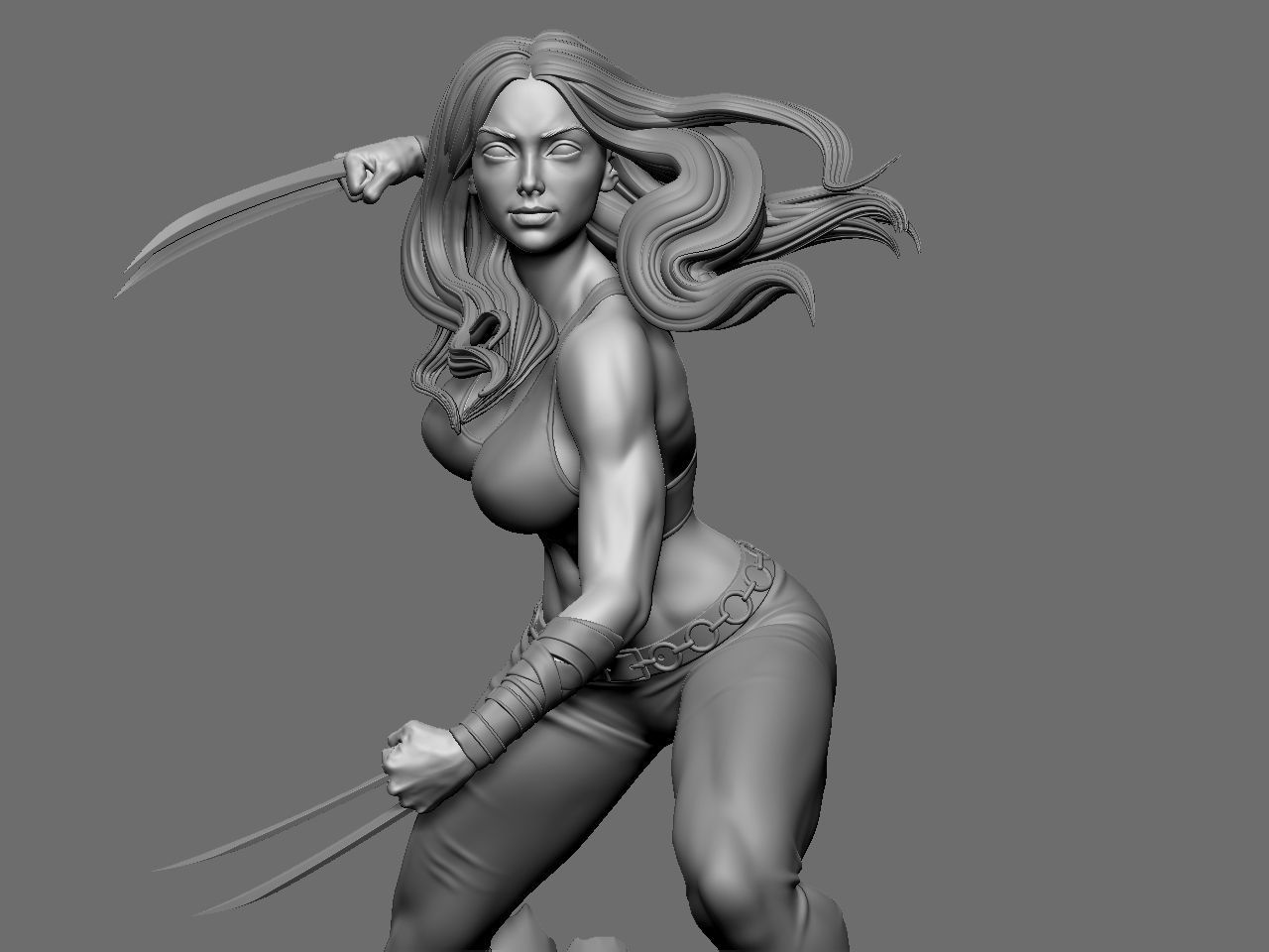 X-23 character 3D print model_32