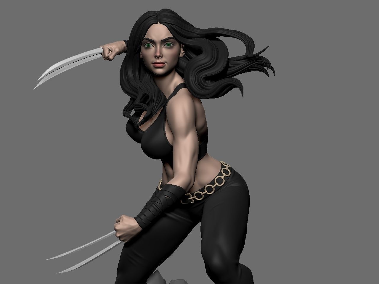 X-23 character 3D print model_31