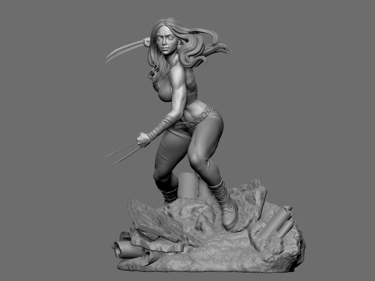X-23 character 3D print model_16
