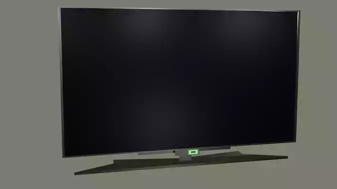 Flat screen TV Low-poly 3D model
