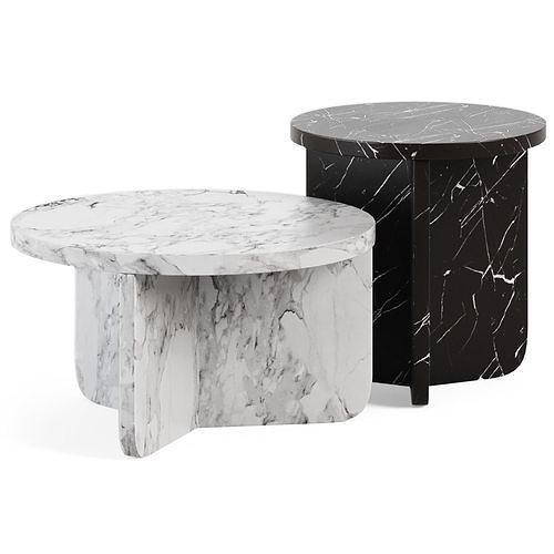 Coffe Tables Leme by Estudio Rain 3D model