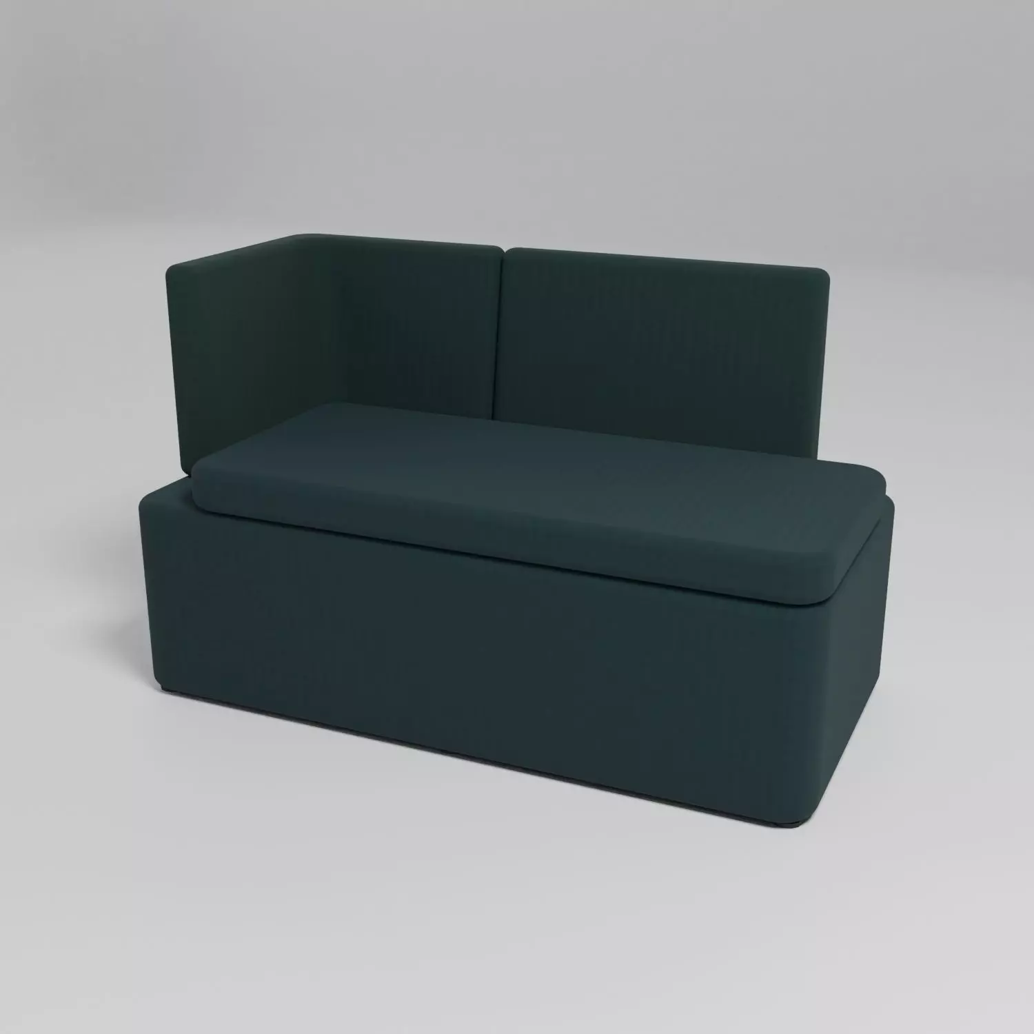 KAIVA - Sectional sofa with high screen on the left side - Free 3D model