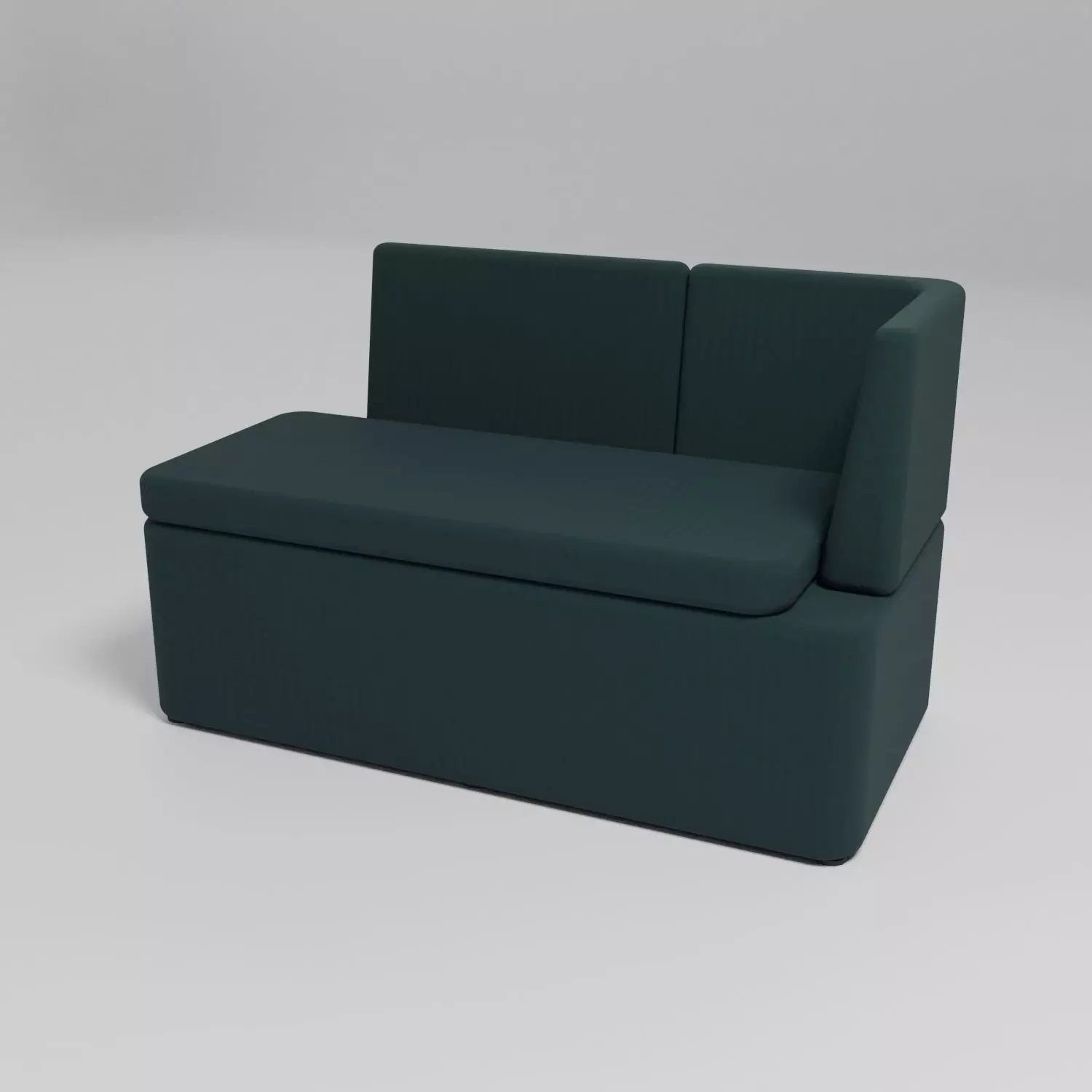 KAIVA - Sectional sofa with high screen on the right side - Free 3D model